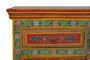 GINER Y COLOMER Buffet en bois de manguier et MDF multicolore peint à la main - 3 tiroirs, 3 portes - 140x86x40 cm
